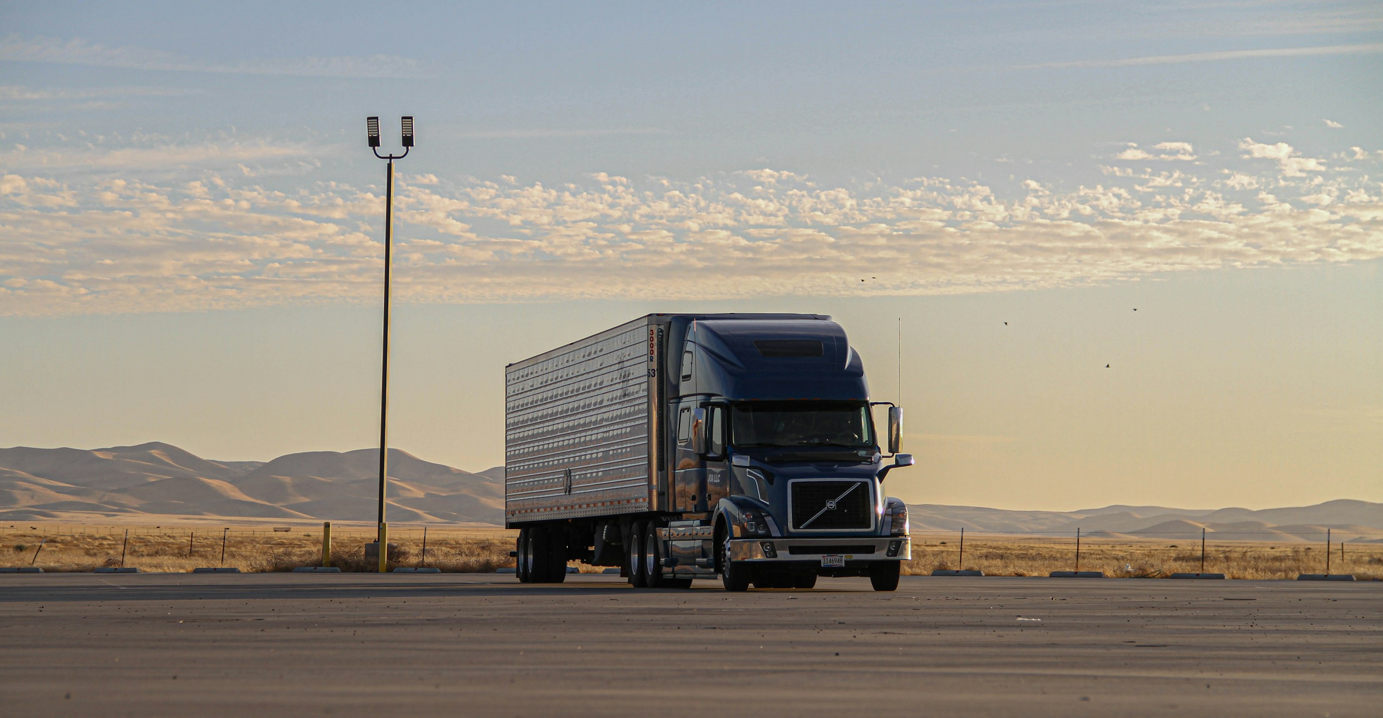 Freight truck on highway